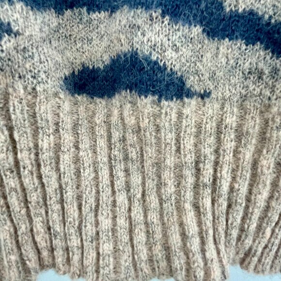 Anthropologie En Saison Mares Wool Blend Cropped Balloon Sleeve Sweater Womens M - Picture 11 of 14